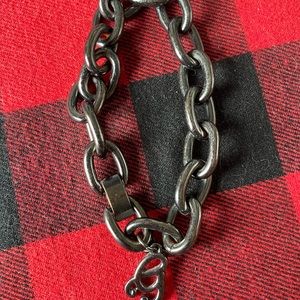 Guess black chain bracelet